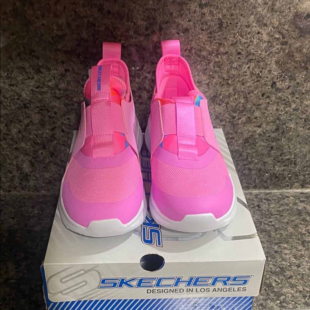 Skechers Women's Vibrant Pink Slip-On Sneakers